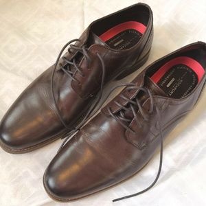 Rockport Mens Shoe - Plain Toe Oxford Size 12 Brwn